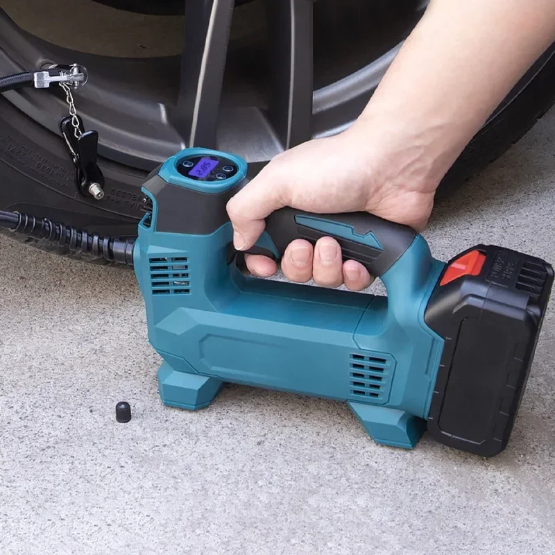 Car Air Compressor Pump For Makita 18V Battery With Digital Display Electric Air Pump Cordless Inflatable Pump Pneumatic Tool