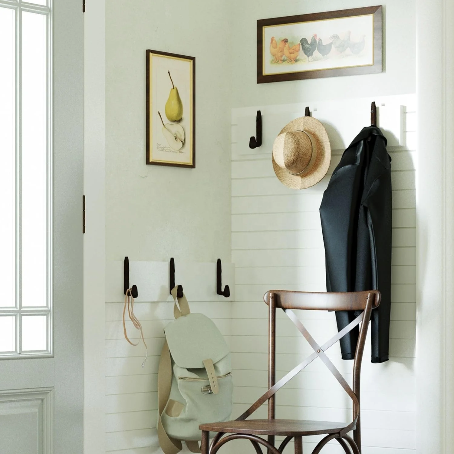 rustic cast iron wall mounted hanger hooks vintage heavy duty railroad spike hooks for hanging coat hat key bag