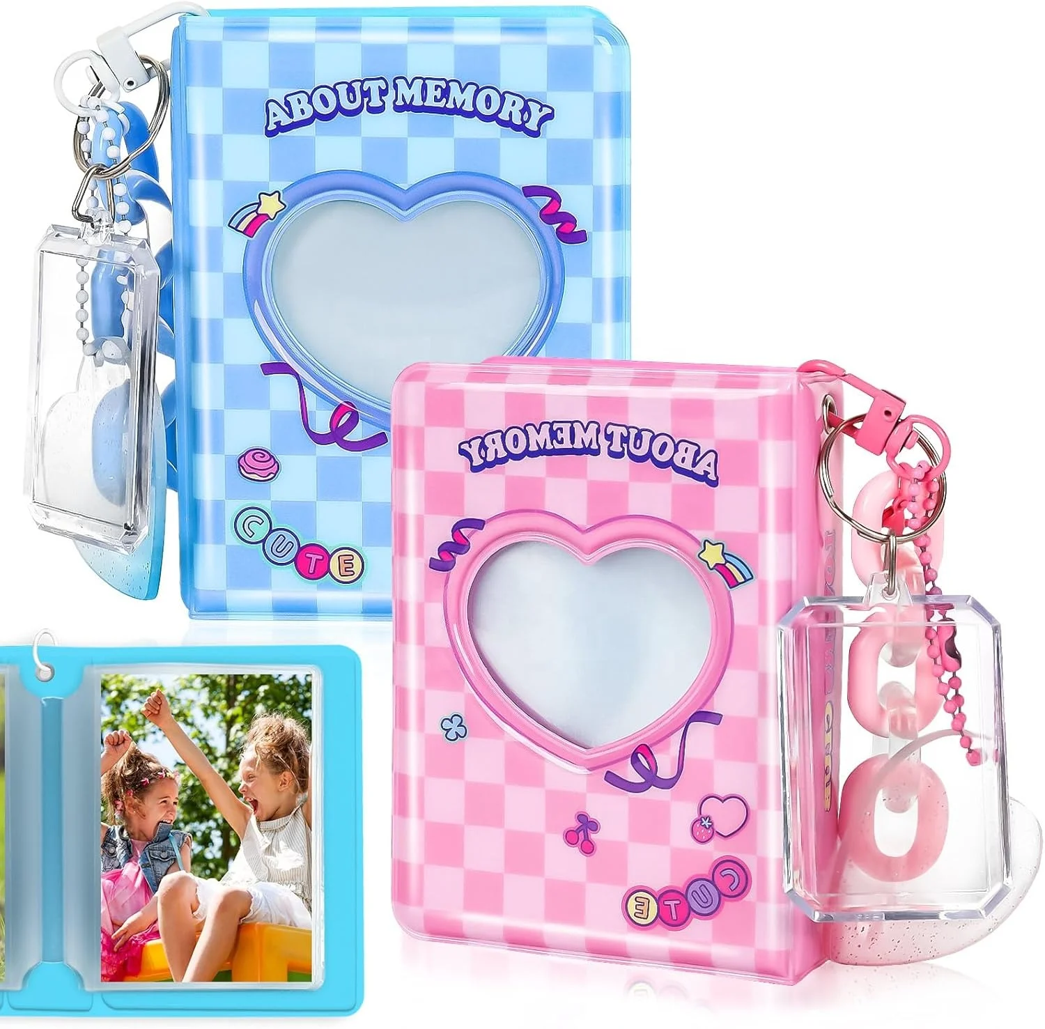 Custom Mini Album Key Holder Kpop Photocard Holder Album PVC Mini Binder KeyChain