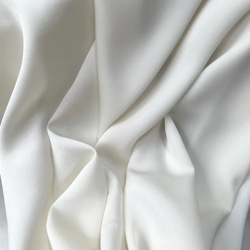 high quality thick silk fabric  22mm silk georgette fabric for luxury wedding dress without shiny