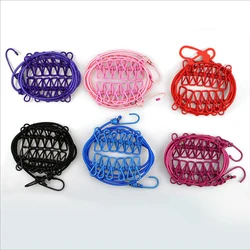 Portable Outdoor Clothesline Easy to Take Hanging Rope Windbreak Non-slip Clothespins Clothes Dryer