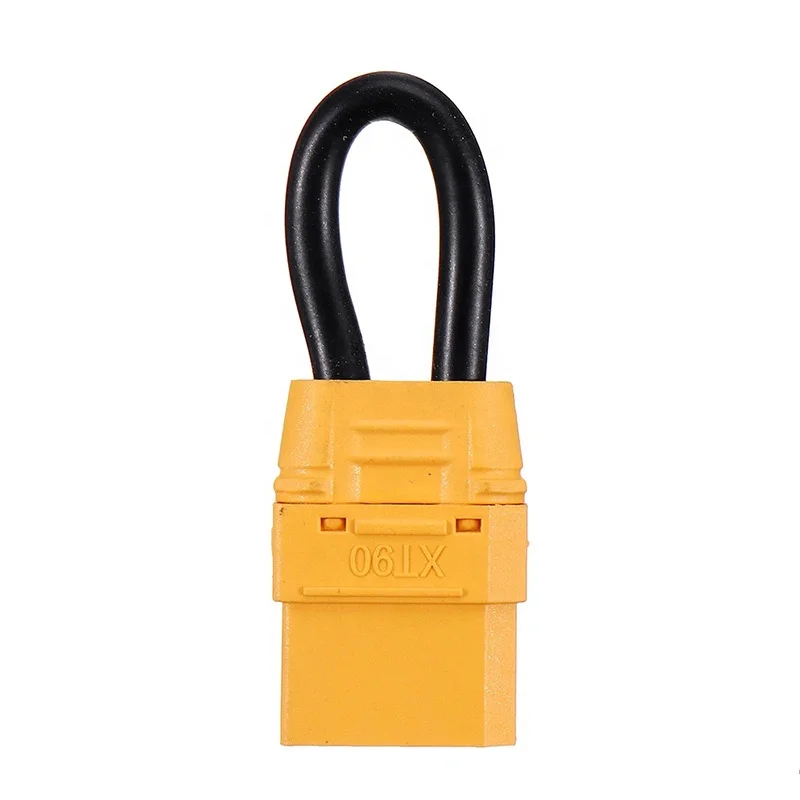 Amass XT90 Female Plug Connector Jumper Wire Shorting Plug Single Battery Loop Adapter 10AWG For RC Battery