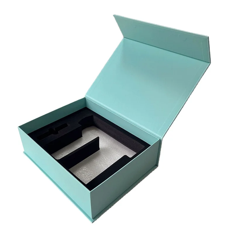 China factory custom logo eco friendly skincare paper box cosmetic empty cream packaging folding book shape paper box with foam