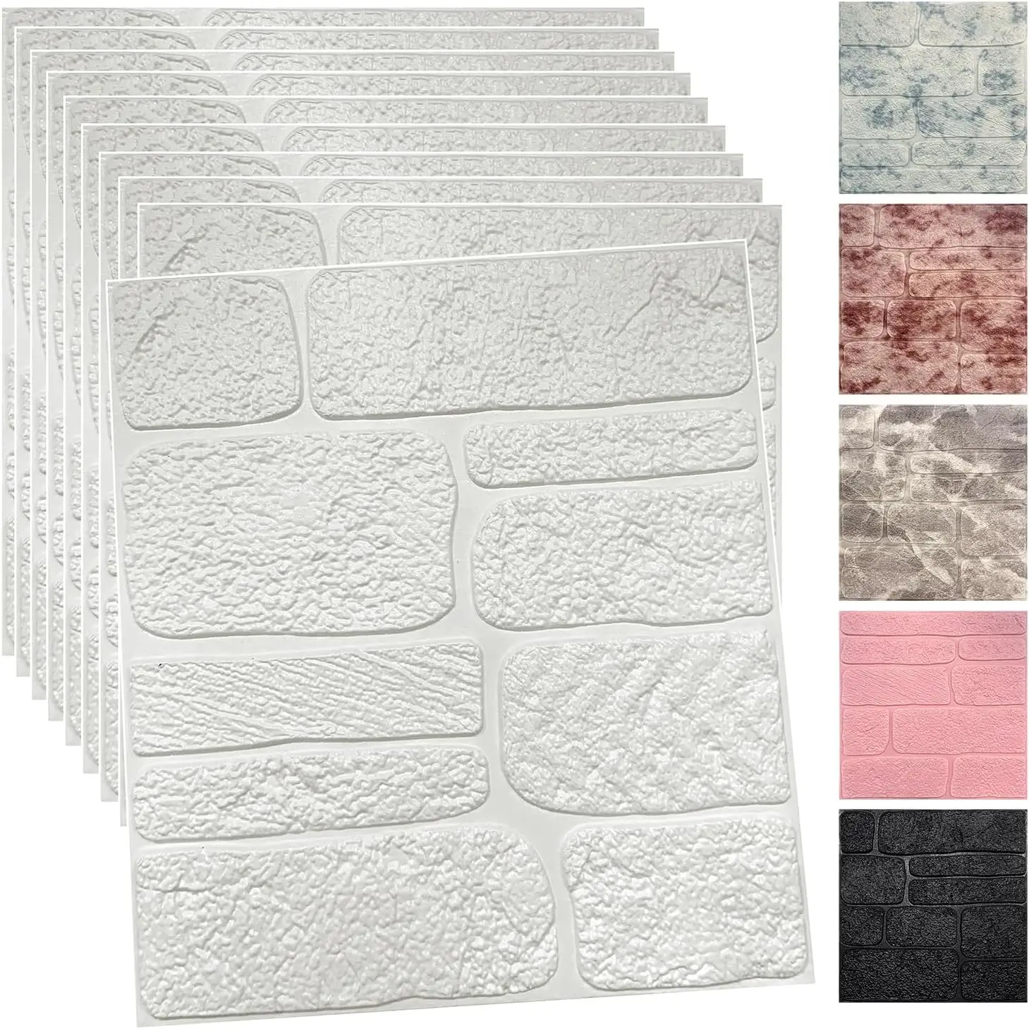 Cheap Decorative Art Wallpaper PVC Polyethylene 3D Anti-static Self-adhesive Wall Sticker