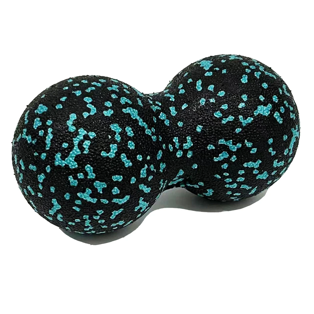 Timecreate Double Peanut Muscle 5 Inch Spiky Muscle Peanut Soft Massage Ball For Yoga Fitness