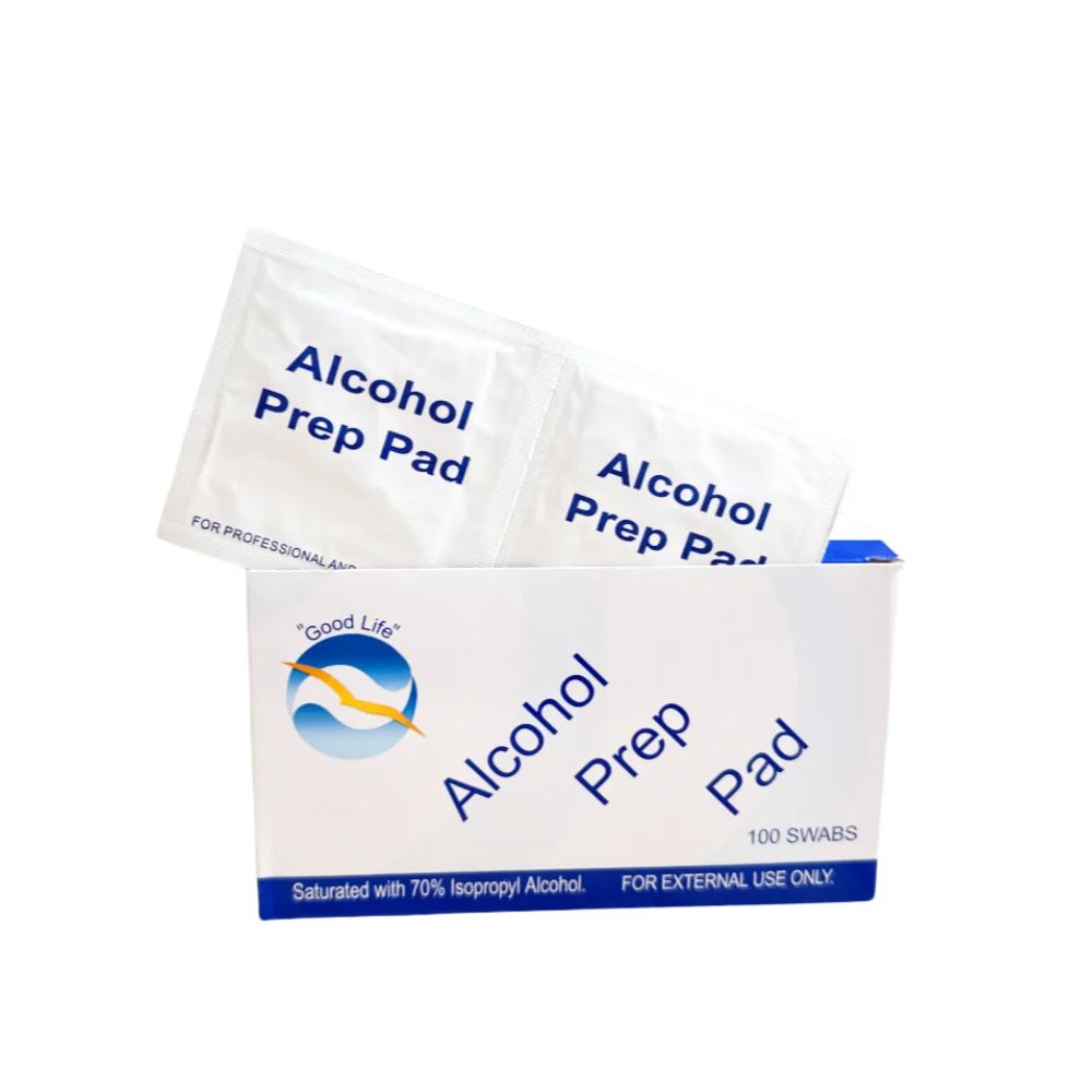 CE/ISO Individual Package Medical 75% Isopropyl Mini Sterile Alcohol Prep Pads IPA Wipes for Skin