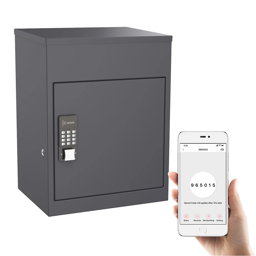 Modern Metal Smart Box Mailboxes Residential Galvanized Powder Coating Mail Boxes Outdoor Waterproof Parcel Drop Box