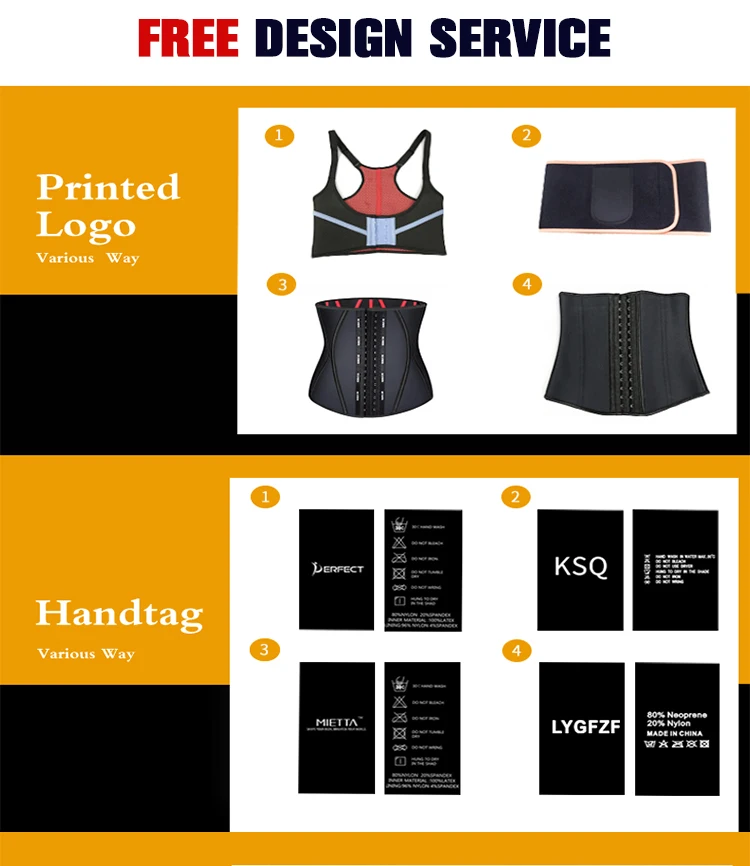 LANGQIN  Women comfortable slimming corsets girdles Underbust 25 Steel Boned Waist packaging sweat waist trainers