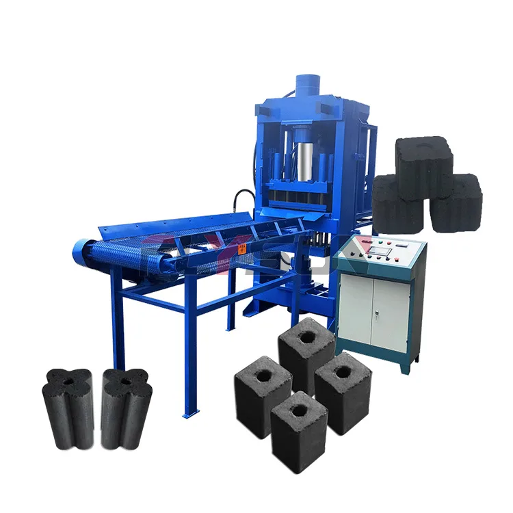 Automatic Hookah Charcoal Making Machine Wood Shavings Cube Charcoal Powder Briquette Making Machine
