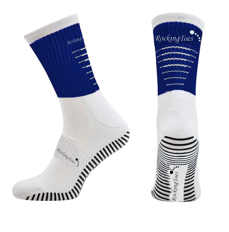 Rockingtoes GAA black yellow strip custom anti slip non slip non-slip anti-slip football soccer grip sport cotton nylon socks