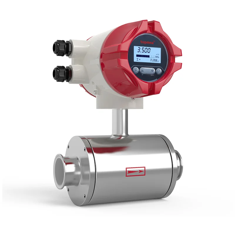 
remote flow meter fluoroborate industrial effluent electromagnetic flowmeter 