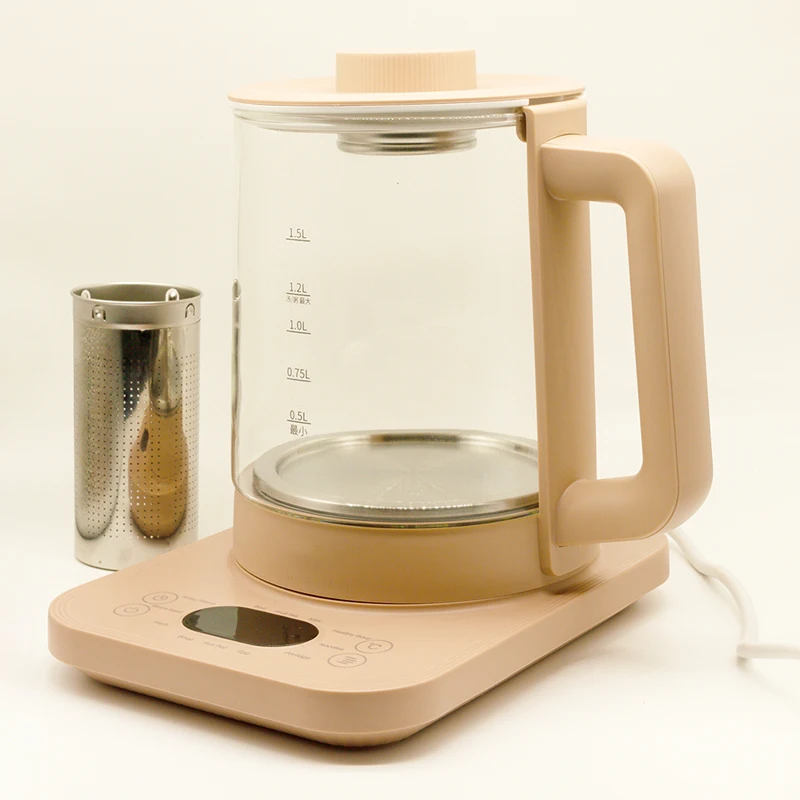 Электрический стеклянный чайник с Европейским сертификатом, контроллер влажности, переключатель управления термостатом