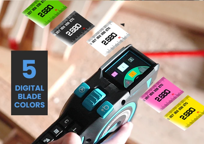 Измерительное оборудование DTX10 3-в-1 2 0 дюйма дисплей лазерная маркировка положения измеритель расстояния 100 м и стальная лента