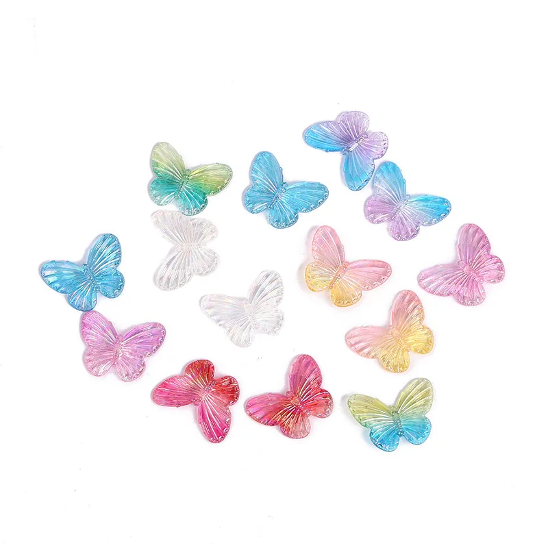 Holography  multicolor butterfly  handmade diy cream colour cell phone case accessories