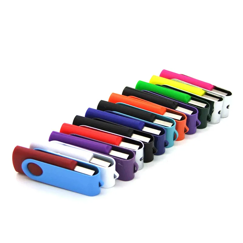 2021 Promotional 2GB 4GB swivel USB 2.0 pendrive 3.0 8GB 16GB USB flash drive with customized logo