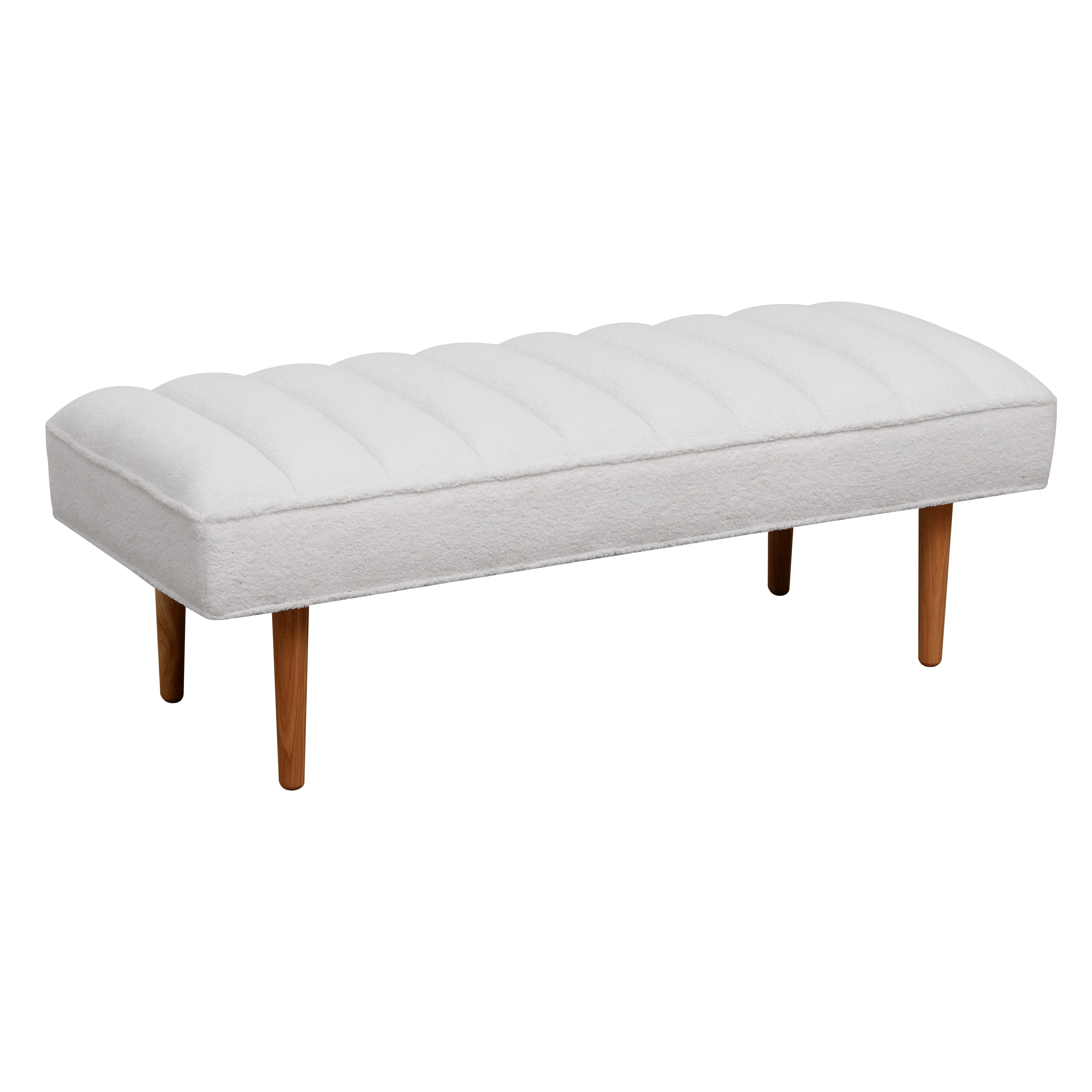 Solid Wood Lamb Wool Stools Ottoman Sofa Chair Bed Side Footstool Footrest Bench Livingroom Bedroom