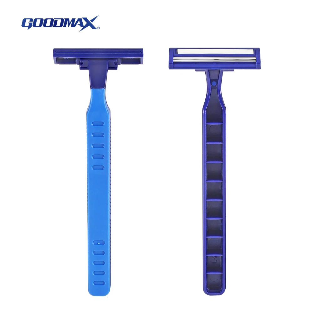 OEM Two-Layer 2 Stainless Steel Blade Straight Disposable Shaving Razors for Men