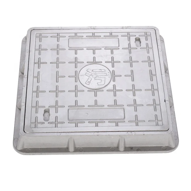 450*450 Square  EN124 B125 frp manhole cover with frame with excellent non-conducting