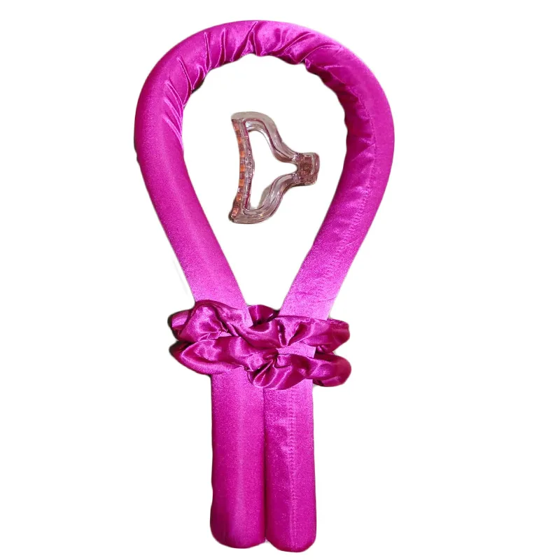 OEM Colorful Multi Sizes Hair Roller Curler Durable Plastic Heatless Silk Hair Wrap Curling Heatless Hair Curler Headband