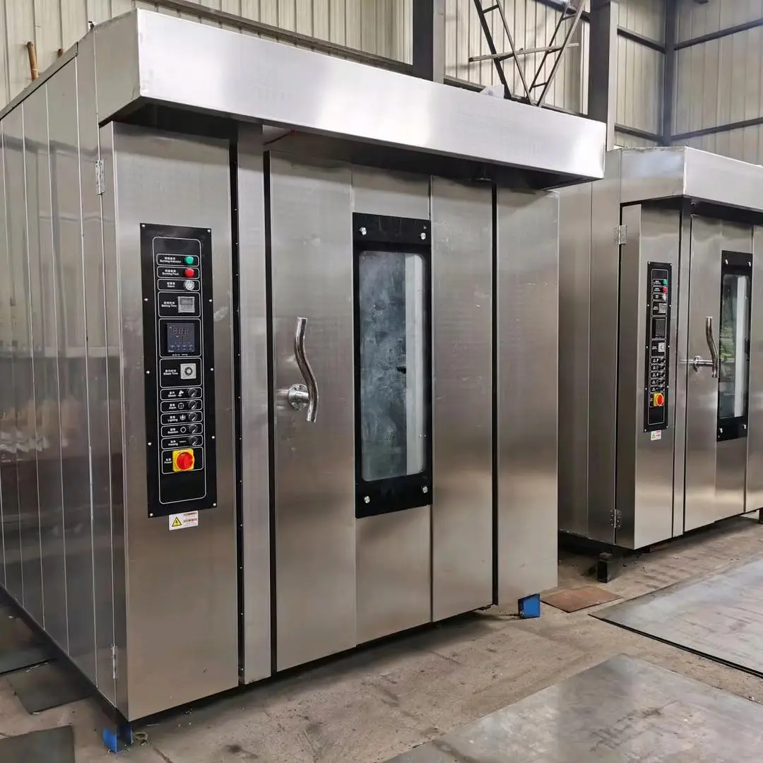 competitive price burger bun four direct sales reasonable price 64 trays rotary oven for sale