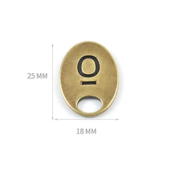 Custom Logo Bag Gold Brand Zipper Pull High Quality Handbag Metal Zipper Puller for Bag