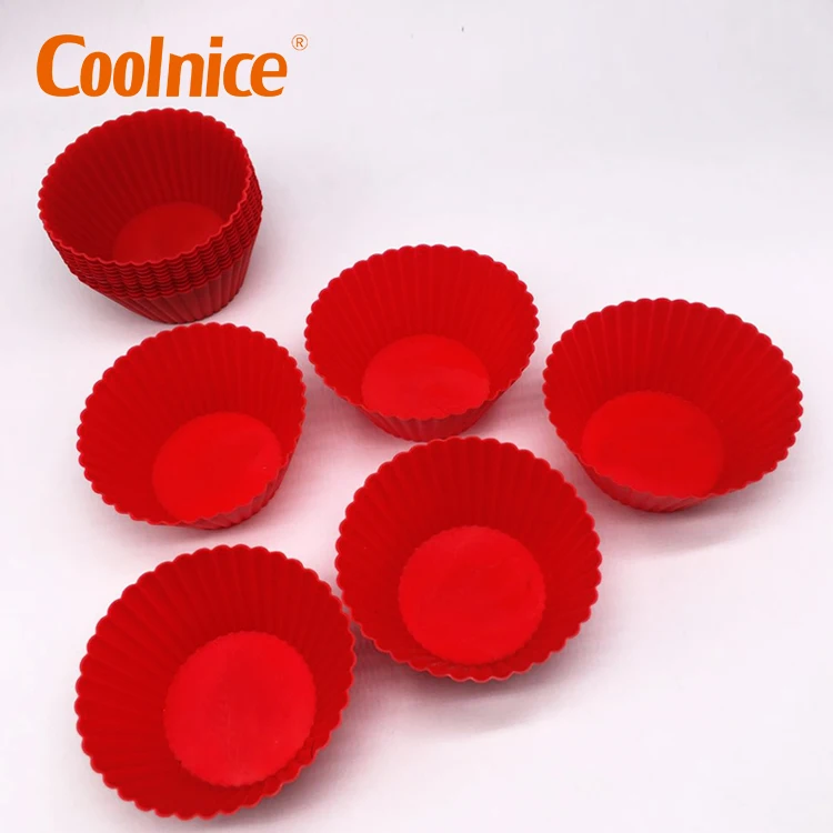 Food Grade Silicone Cup Cake chocolate mold silicone plastic egg tart  tray mold