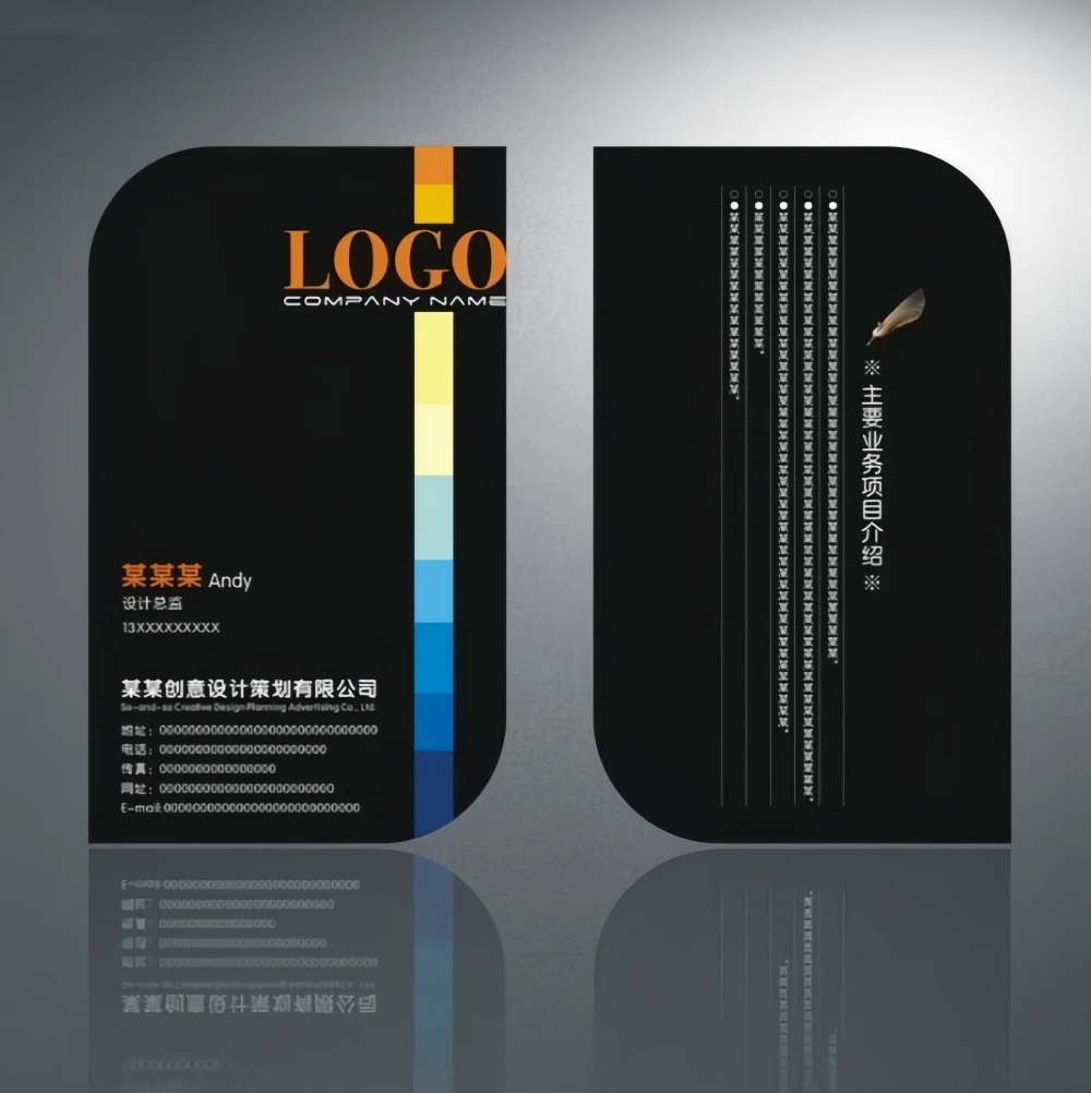 2024 cheaper custom plastic business cards low MOQ business cards with logo business cards with logo paper