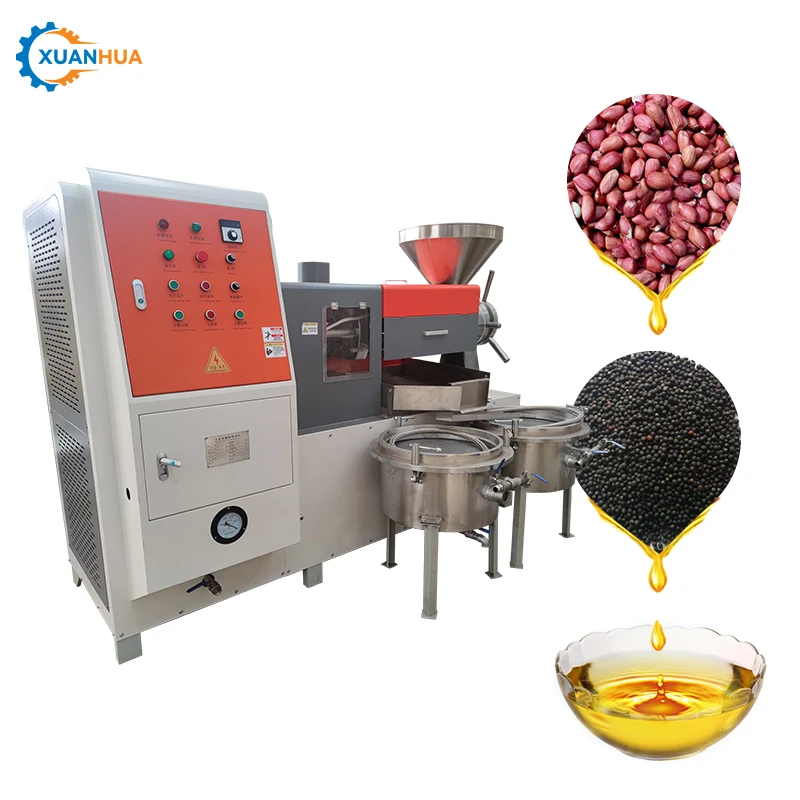 commercial oil extraction machine hydraulic ground nut oil pressing machine small industrial oil presser making machine