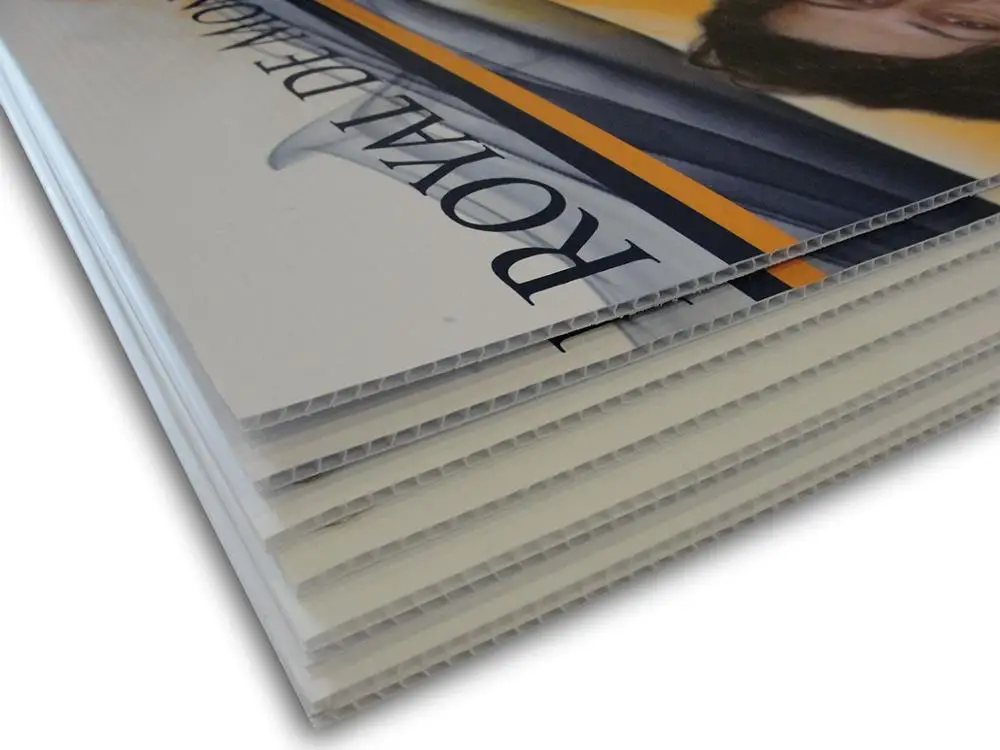Coroplast Signs Corrugated PP Plastic Sheet for Advertising Billboard