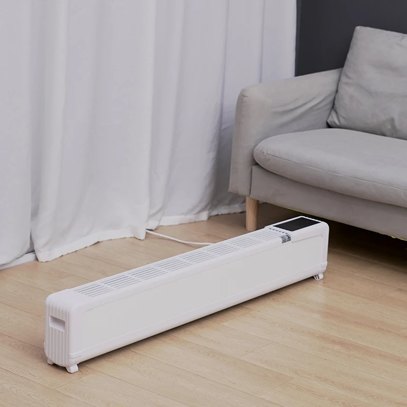 Household indoor bedroom handy energy saving electric heater long strip heater quiet baseboard convection heater