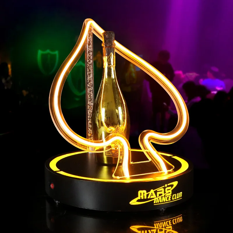Champagne Bottle PresenterAce Of Spade Glorifier Neon SignChampagne Bottle Presenter Ace Of Spade Glorifier Neon Sign