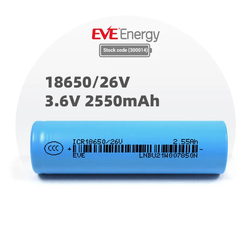 EVE 18650 3 6 В 2550 мАч батарея аккумуляторная электроинструменты 7 21700 5000 3500