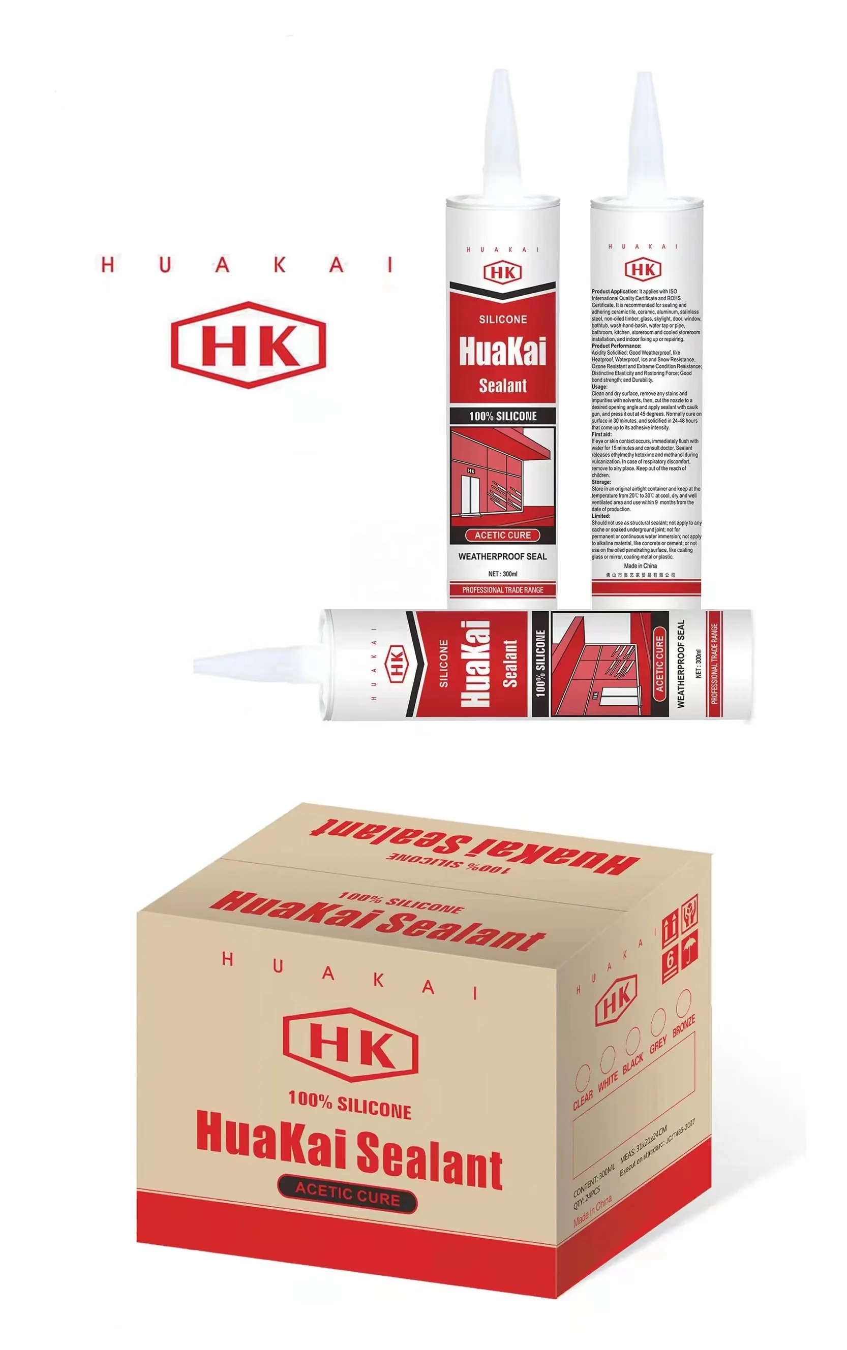 Multifunctional sealant 300Ml Fast Cure 100% Silicon Sealant Adhesive Silicone For Construction silicone sealant