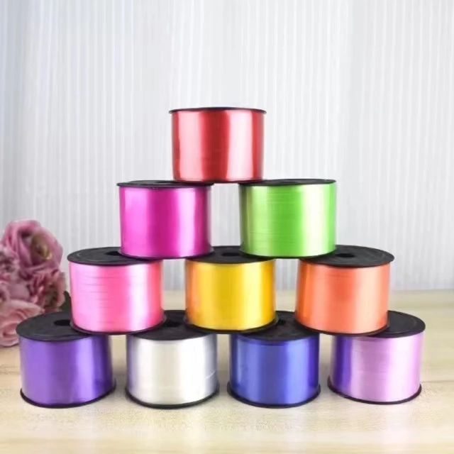 100 Yards Foil Balloon Laser Ribbon Balloon Strings Party Supplies Curling Birthday Party Decoration Balloon Ribbons