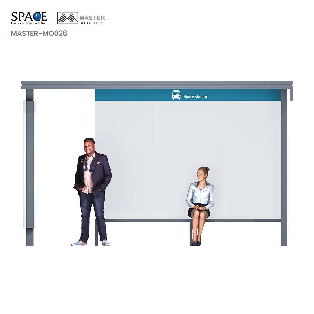 Bus Kiosk Information Sign and Rest Shelter Bus Shelter