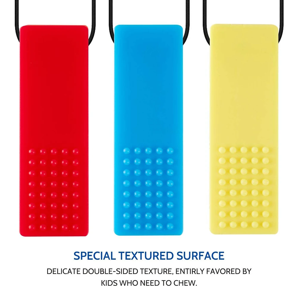 XFM Silicone Autism Building Block Teether Sensory Chew Toys for Autism Biting Needs Sensory Necklace_12