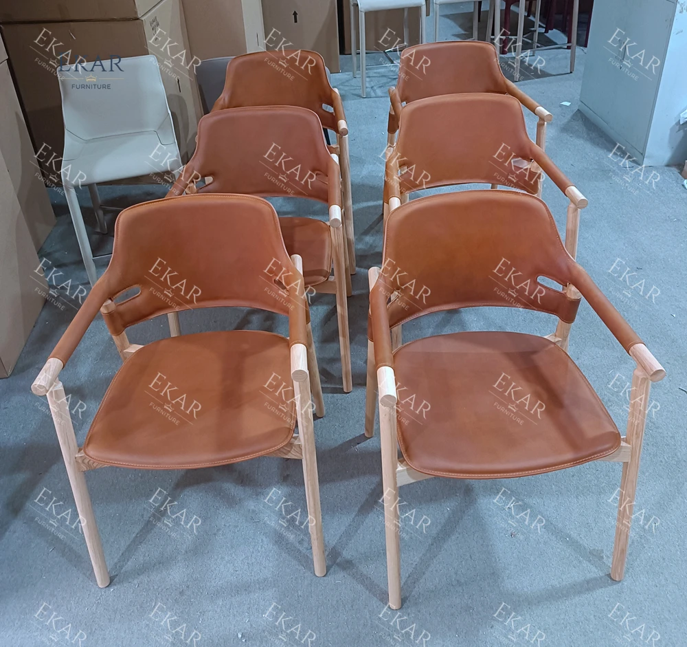 White Wax Wood Dining Chair - Natural Elegance for Your Dining Space