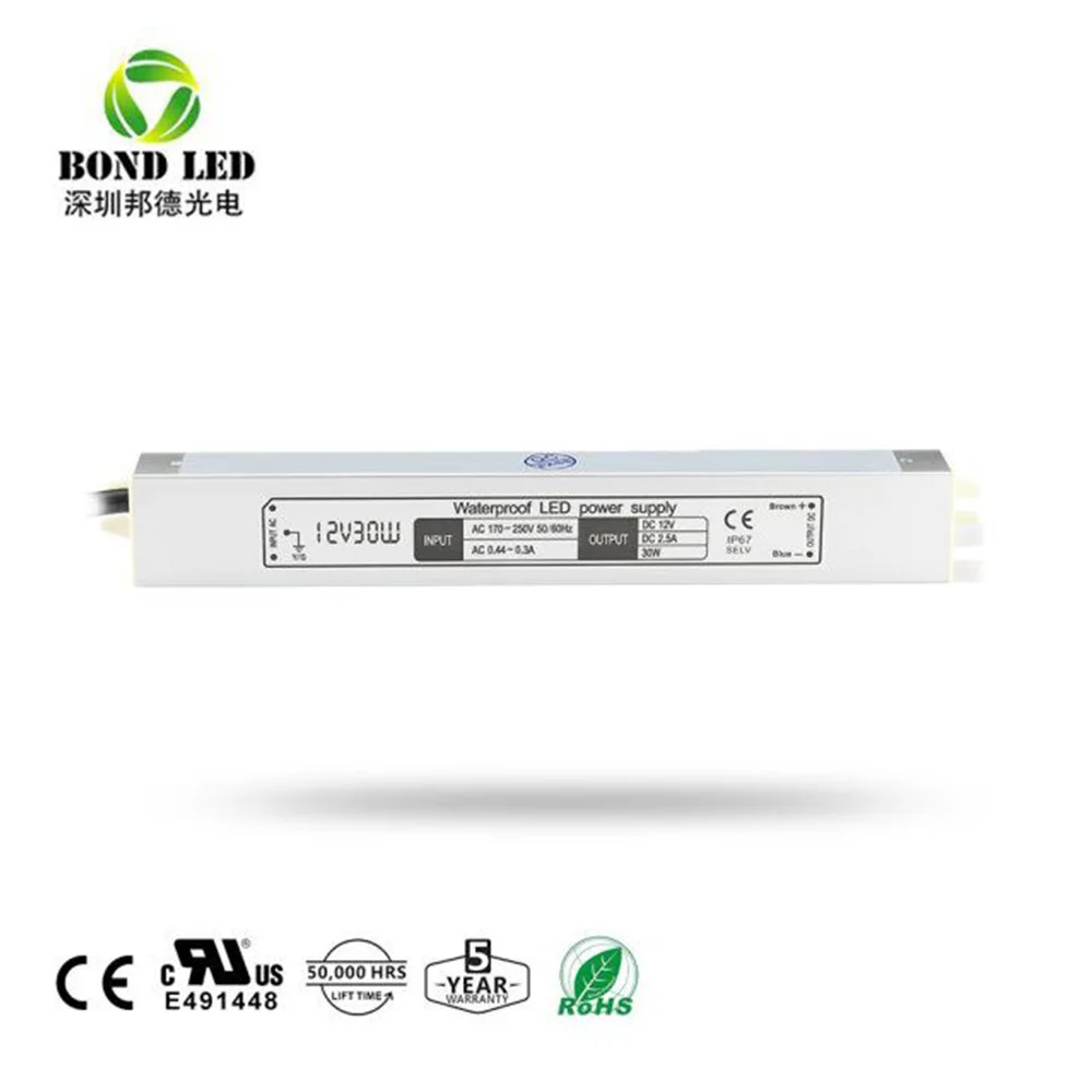 Constant Voltage  LED Driver 30W 60W 100W 200W 300W Waterproof  LED Power Supply