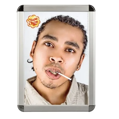 Snap frame 30mm width round Corner aluminium snap frame poster snap frame