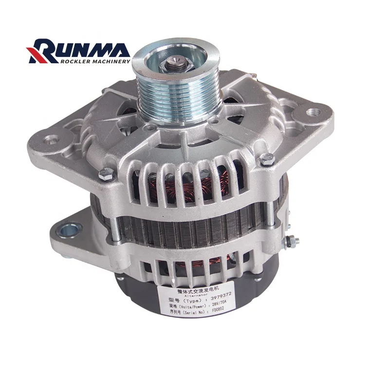 RUNMA 3979372 diesel Generator Featuring Electric Hydraulic Valve Block and Alternator