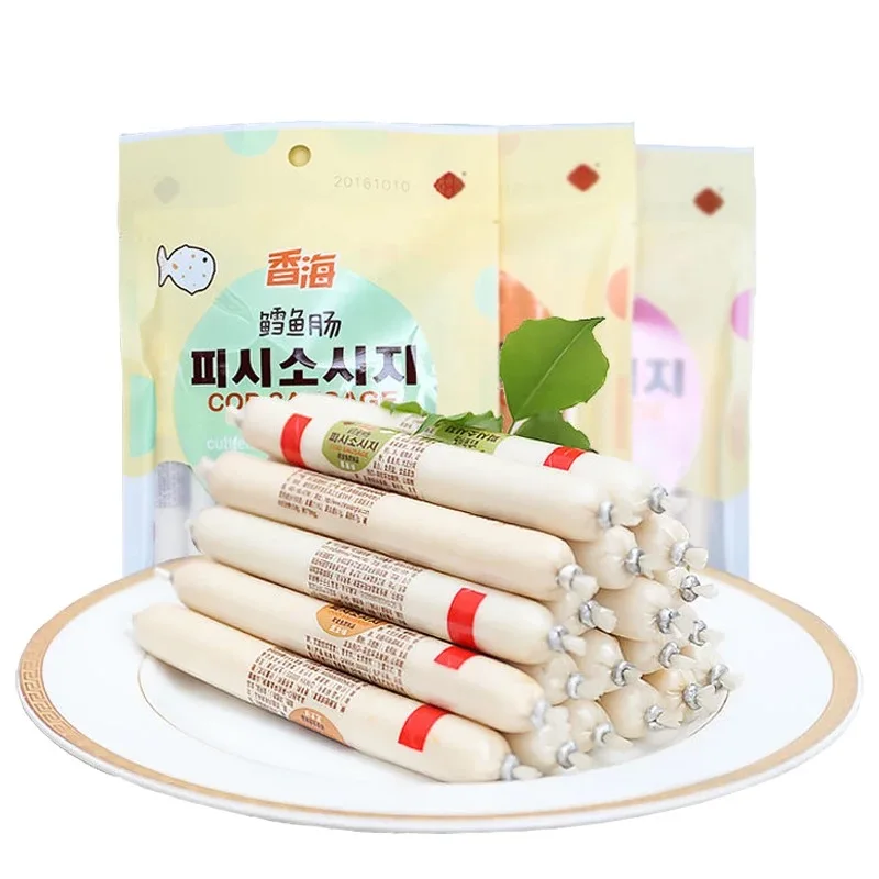 
100G cod sausage with Original cheese fish snack snacks for kids 