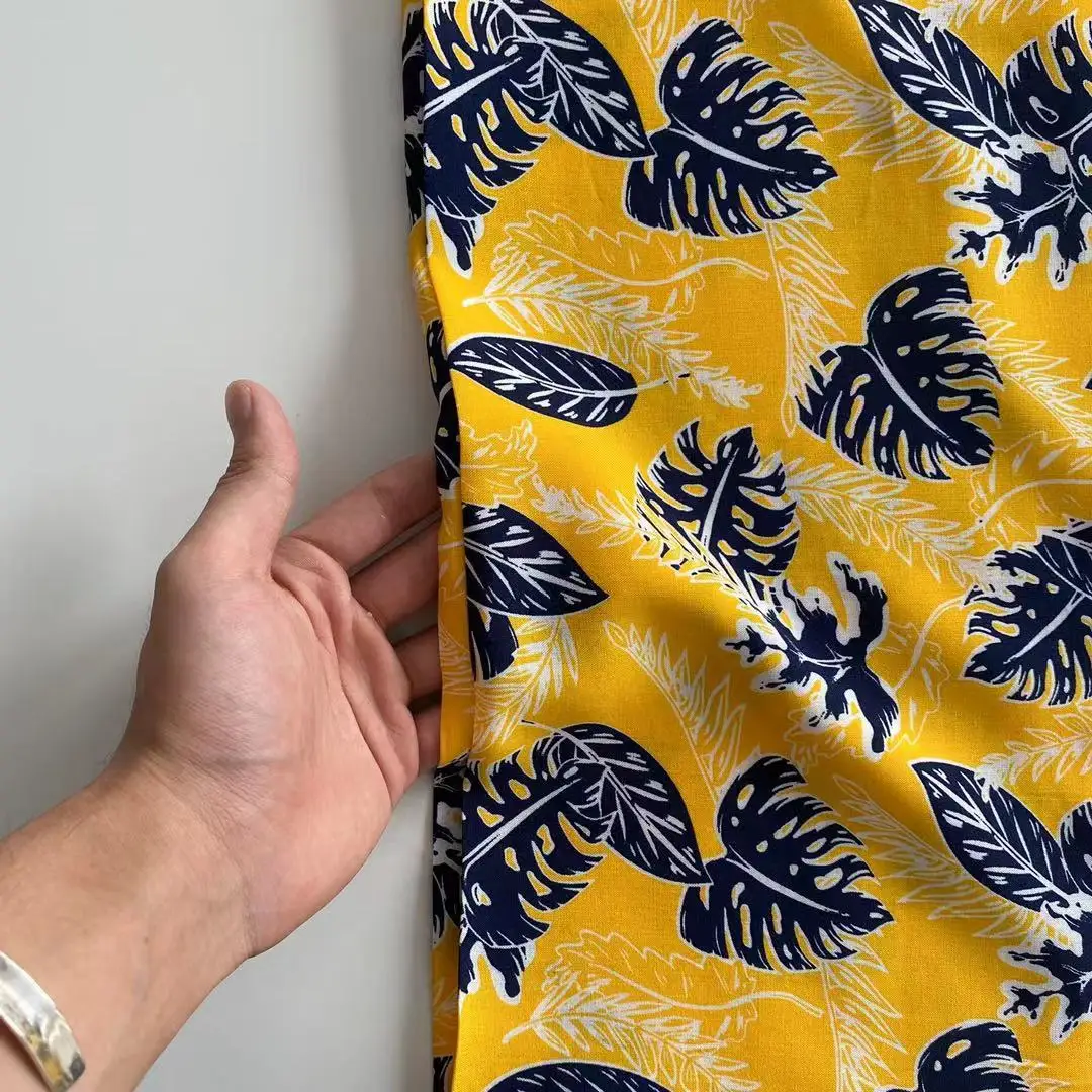 Custom Trending Digital Print Georgette 100 Rayon Fabric for Women Dress (1600325541188)