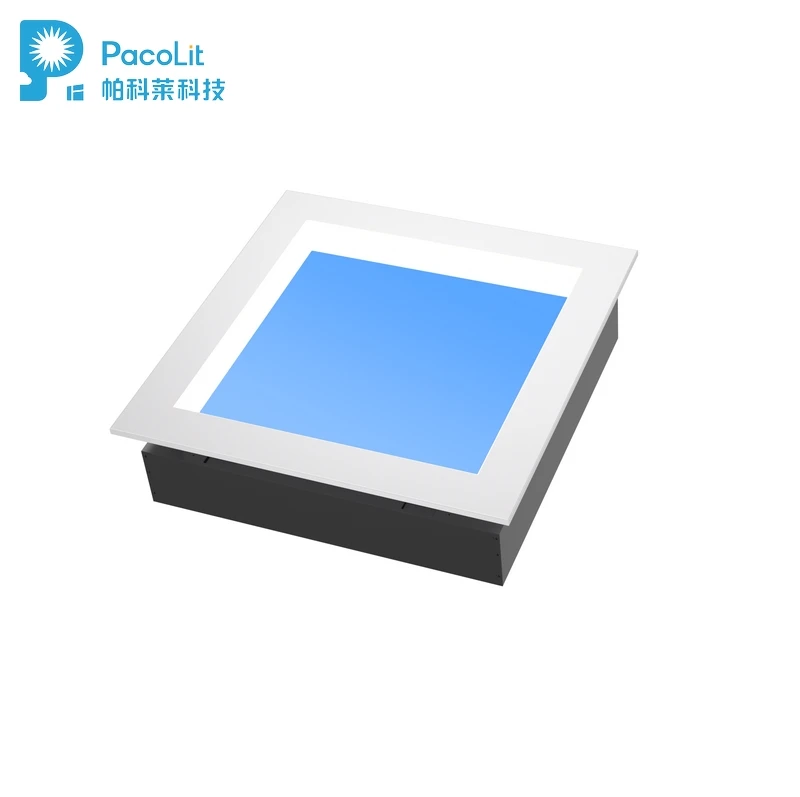 Внутренняя декоративная лампа, квадратная панельная лампа, синее небо, 60*60 см, потолочное встраиваемое освещение