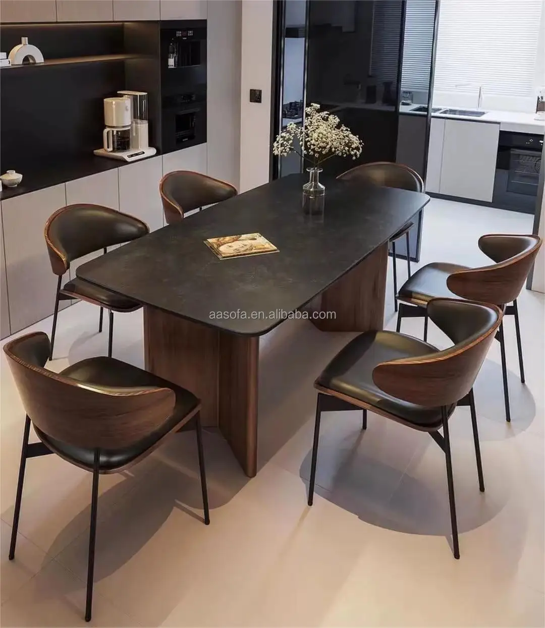 European style french country dining chairs for restaurants dining room black beige velvet chair 4 or 6 seat dining table prices