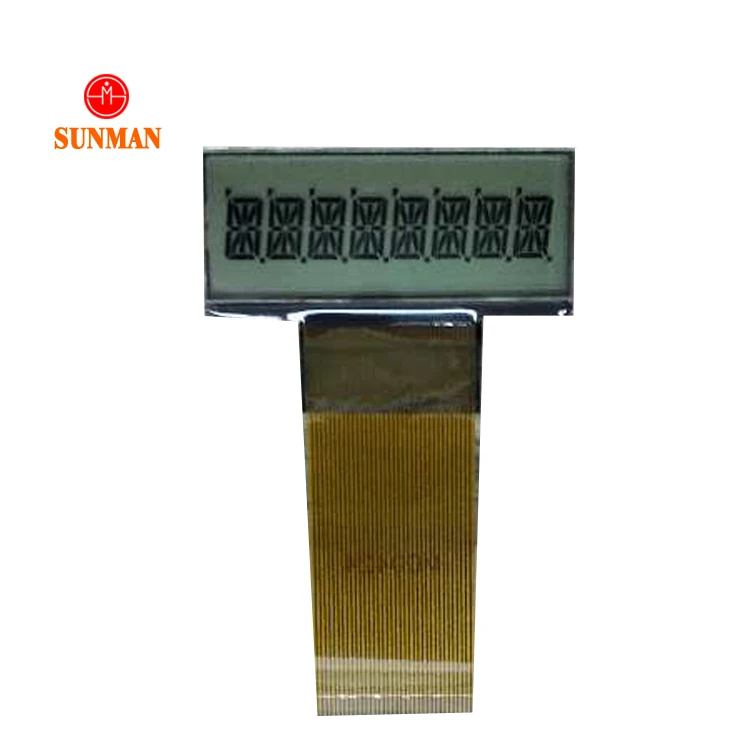 Лидер продаж пользовательские 8 цифр чип на стекло cog гибкие печатные платы цифровой ЖК дисплей