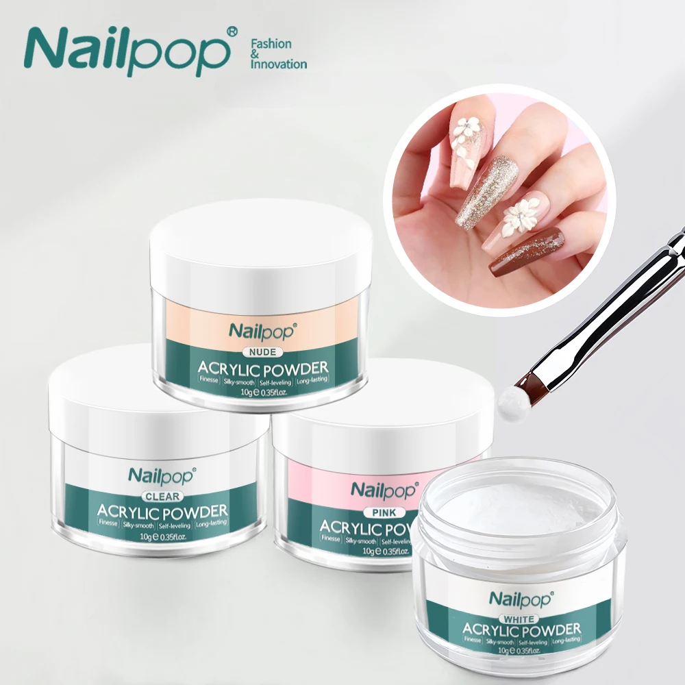 Профессиональная ультратонкая 3D акриловая пудра для ногтей NAILPOP
