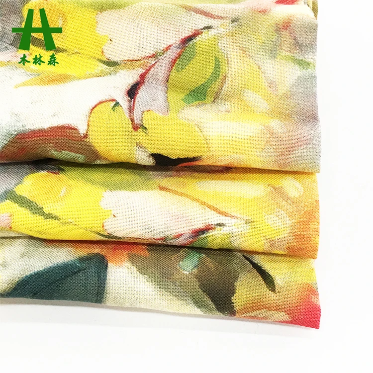 Mulinsen Textile 30s Viscose Challis Colorful Baati Somali Rayon Digital Print Fabric