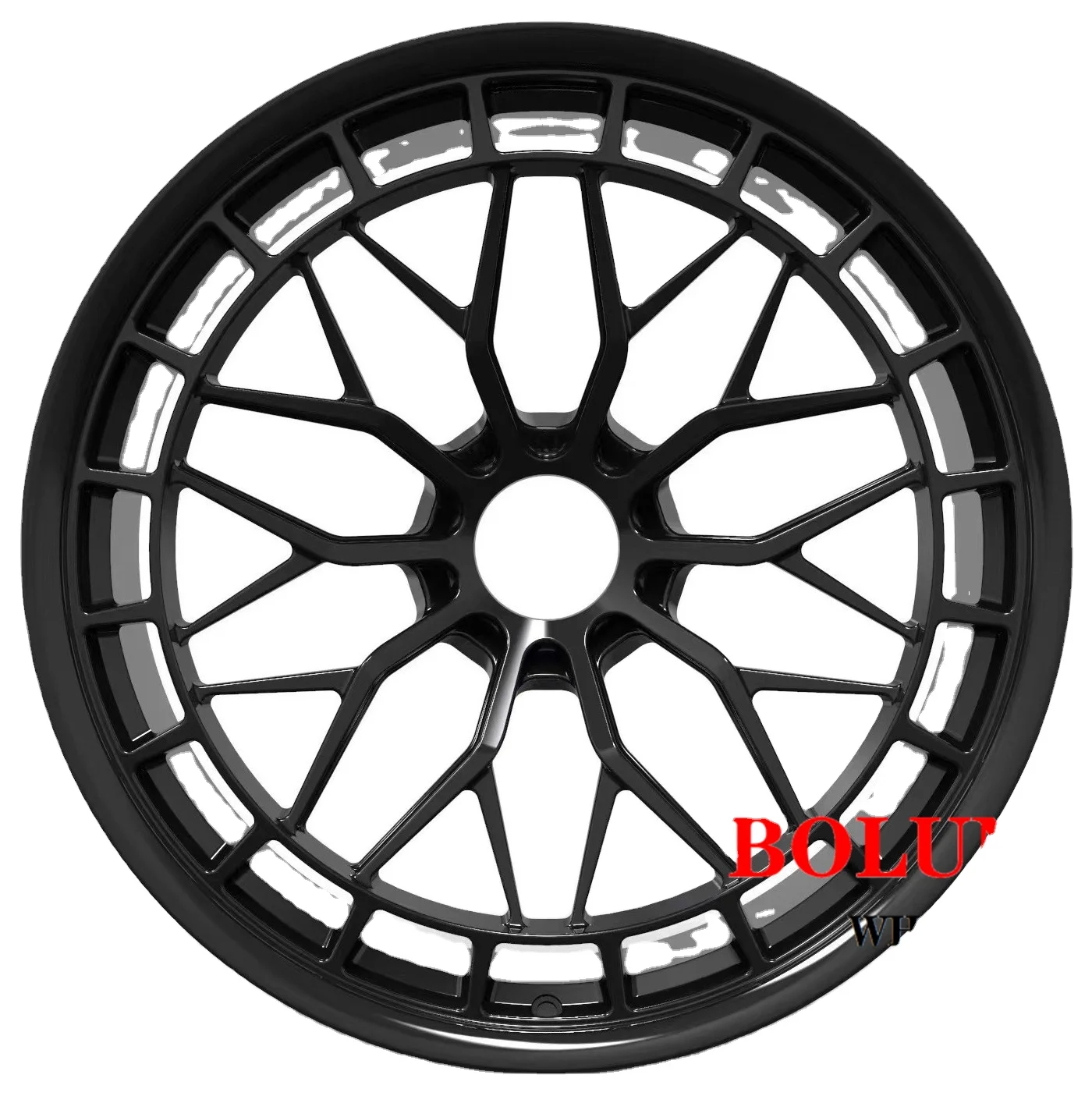 Bolun factory monoblock black 20 21 inch 13j forged car wheels for Lamborghini Aventador wheels
