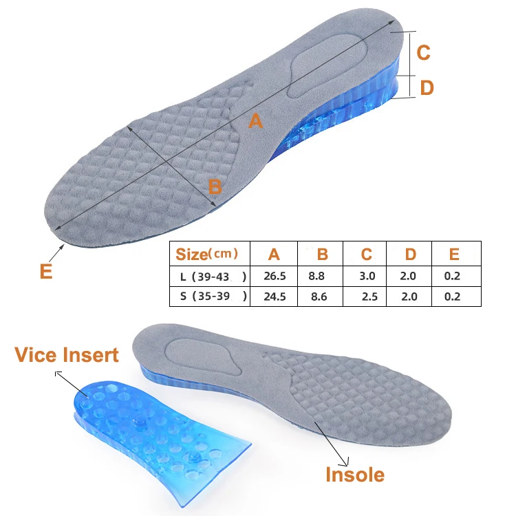Height Increasing Comfort Insoles