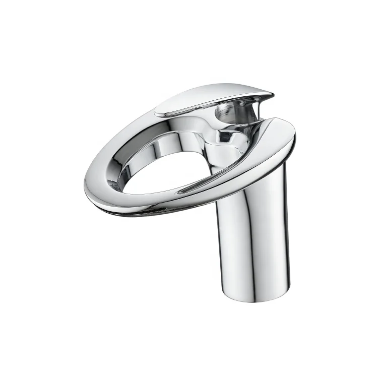 New arrival single hole hollowed-out apple shape waterfall bathroom sink faucet basin mixer